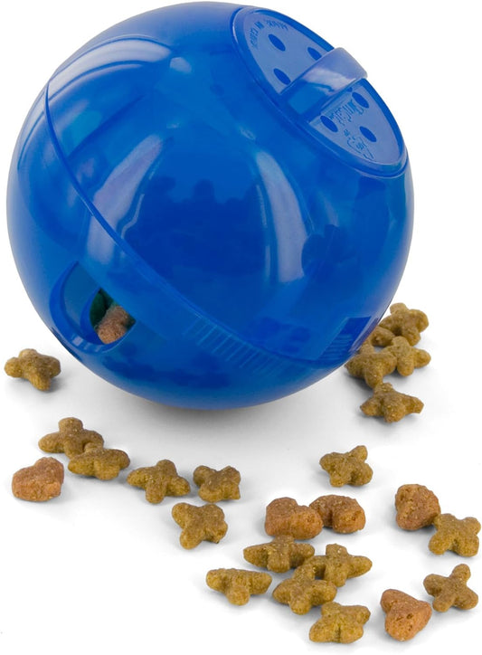 Slimcat Feeder Ball - Interactive Game for Your Cat - Fill with Food and Treats - Green